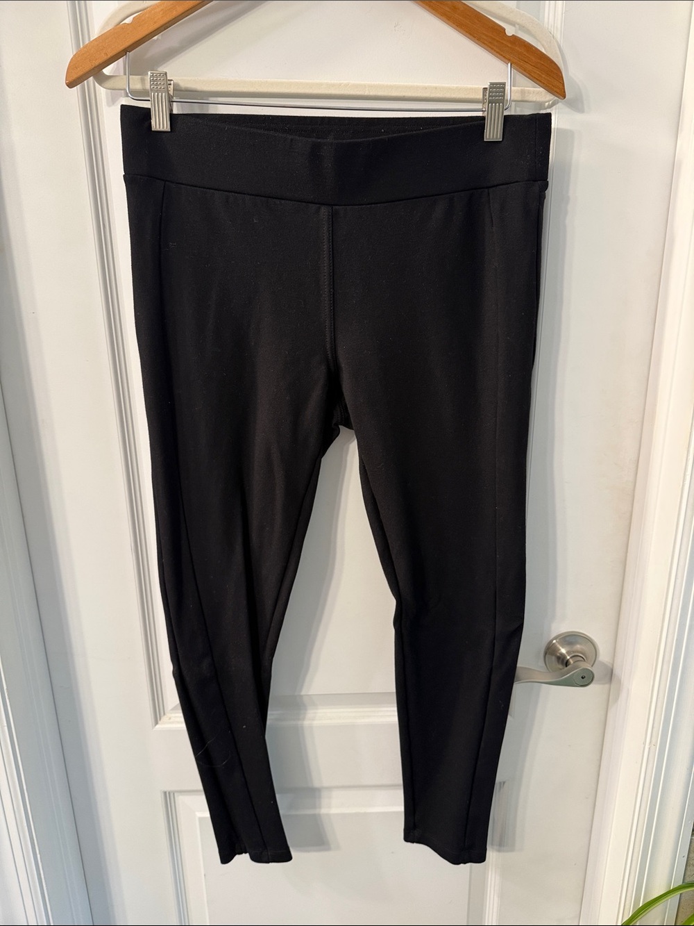 LOFT Black Stretch Ponte Pants - Modern Waistband
